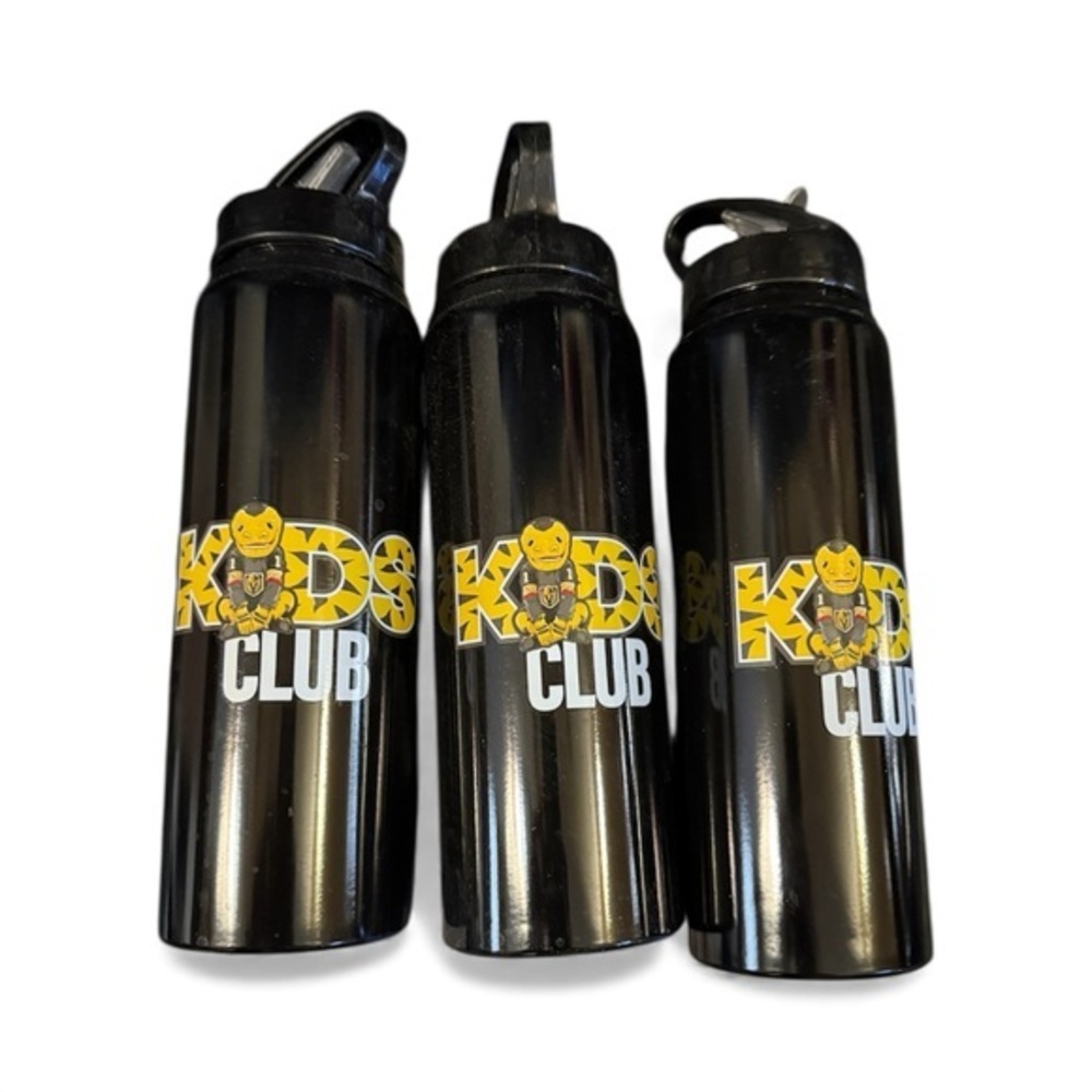 VGK Kids Club Water Bottles Set of 3 – Chance Mascot – Vegas Golden Knights -New